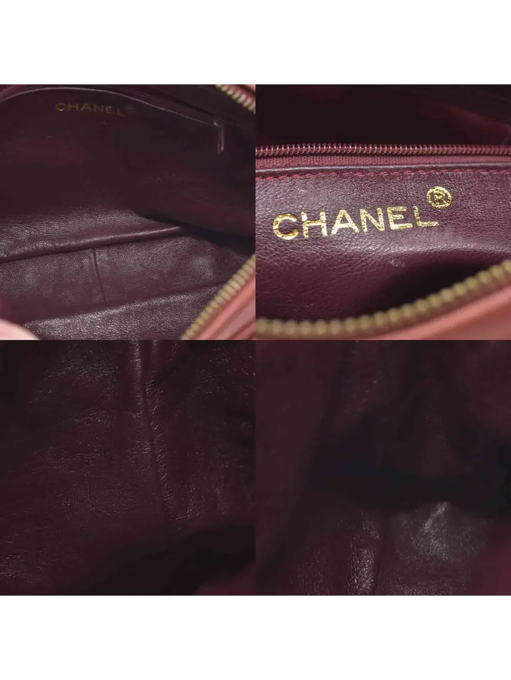 1986-1988 Chanel Red Lambskin Tassel CC Fringe Camera Bag